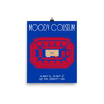 Southern Methodist University Moody Coliseum Stadium Poster Print | SMU Basketball - Stadium Prints