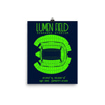 Seattle Seahawks Lumen Field Field Stadium Poster - Stadium Prints