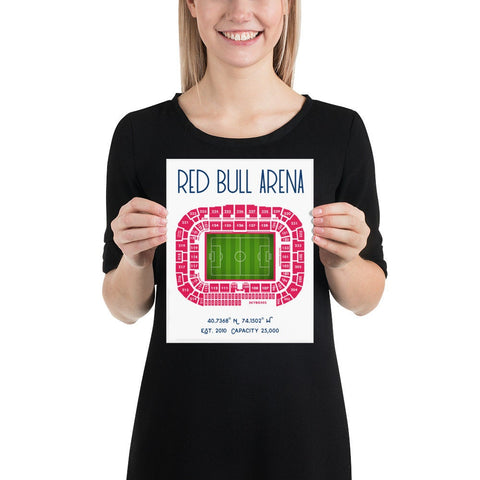 New York Red Bull Arena Soccer Stadium Poster - Stadium Prints