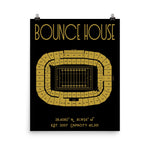 Central Florida Football Bounce House Stadium Poster Print - Stadium Prints