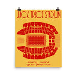 Iowa State Football Jack Trice Stadium Poster print - Stadium Prints