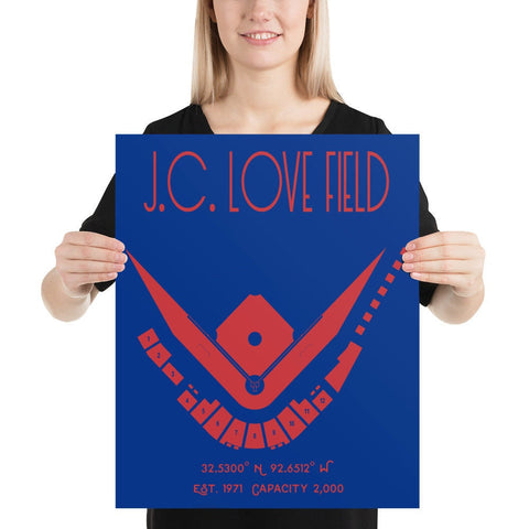 Louisiana Tech Baseball J.C. Love Field - Stadium Prints