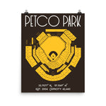 San Diego Padres Petco Park Stadium Poster Print - Stadium Prints