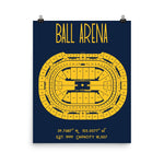 Denver Nuggets Ball Arena Poster Print - Stadium Prints