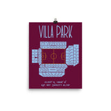 Ashton Villa - Villa Park Stadium Soccer Print - Stadium Prints