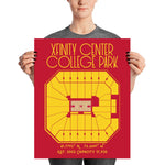 University of Maryland Basketball Xfinity Center College Park Poster - Stadium Prints