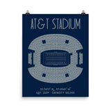 Dallas Cowboys AT&T Stadium Poster Print - Stadium Prints