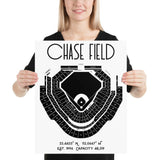 Arizona Diamondbacks Chase Field Stadium Poster Print - Stadium Prints