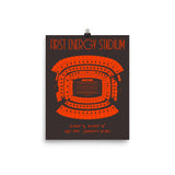 Cleveland Browns First Energy Stadium Poster - Stadium Prints