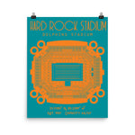 Miami Dolphins Hard Rock Stadium Poster Print - Stadium Prints