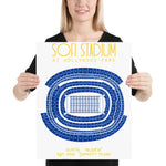 Los Angeles Rams SoFi Stadium at Hollywood Park Poster Print - Stadium Prints