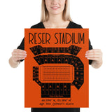 Oregon State Football Reser Stadium Poster Print - Stadium Prints