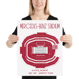 Atlanta Falcons Mercedez-Benz Stadium Poster Print - Stadium Prints