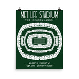 New York Jets Met Life Stadium Poster Print - Stadium Prints