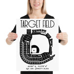 Minnesota Twins Target Field Stadium Poster Pring - Stadium Prints