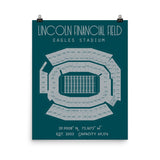 Philadelphia Eagles Lincoln Financial Stadium Poster Print - Stadium Prints