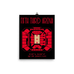 Cincinnati Basketball Fifth Third Arena Stadium Poster Print - Stadium Prints