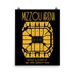 Missouri Basketball Mizzou Arena Stadium Poster Print - Stadium Prints
