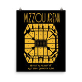 Missouri Basketball Mizzou Arena Stadium Poster Print - Stadium Prints