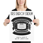 Cleveland Browns First Energy Stadium Poster - Stadium Prints