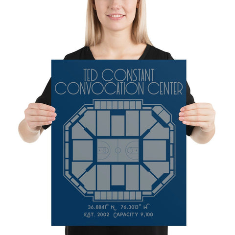 Old Dominion Basketball Ted Constane Convocation Center Poster - Stadium Prints