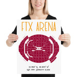 Miami Heat American Airlines Arena Stadium Poster Print - Stadium Prints