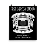 Cleveland Browns First Energy Stadium Poster - Stadium Prints