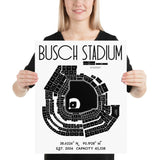 St. Louis Cardinals Busch Stadium Poster Print - Stadium Prints