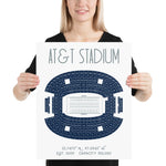 Dallas Cowboys AT&T Stadium Poster Print - Stadium Prints