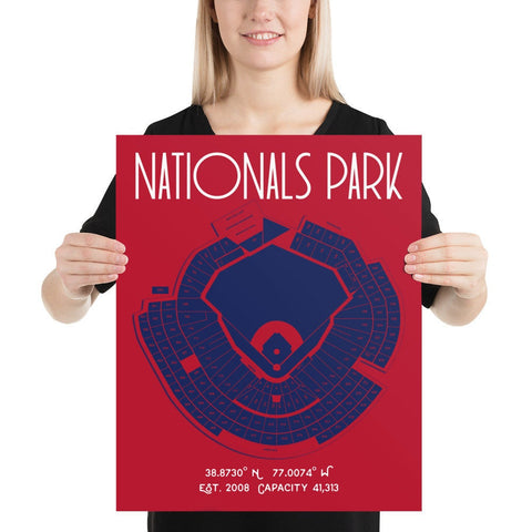 Washington Nationals Park Stadium Poster Print - Stadium Prints