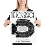 Ohio State Buckeyes Football The Horseshoe Stadium Poster Print - Stadium Prints