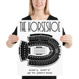 Ohio State Buckeyes Football The Horseshoe Stadium Poster Print - Stadium Prints