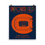 Denver Broncos Empower Field at Mile High Stadium Poster Print - Stadium Prints