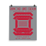 Tampa Bay Buccaneers Stadium Poster - Stadium Prints