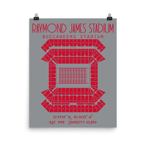 Tampa Bay Buccaneers Stadium Poster - Stadium Prints