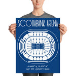 Toronto Maple Leafs Scotiabank Arena Stadium Poster Print - Stadium Prints