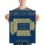 Georgia Tech Football Bobby Dodd Stadium Poster Print - Stadium Prints