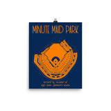 Houston Astros Minute Maid Park Stadium Print Poster - Stadium Prints