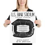 Minnesota Vikings US Bank Stadium Poster - Stadium Prints