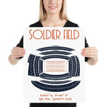 Chicago Bears Soldier Field Stadium Poster - Stadium Prints