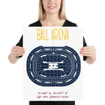 Denver Nuggets Ball Arena Poster Print - Stadium Prints