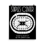 Los Angeles Clippers Staples Center Stadium Poster Print - Stadium Prints