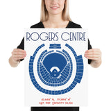 Toronto Blue Jays Rogers Centre Stadium Poster Print - Stadium Prints