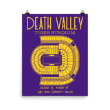 LSU Death Valley Football Stadium Poster Print | Louisiana State University - Stadium Prints