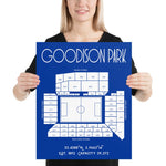 Everton Goodison Park Stadium Poster Print - Stadium Prints