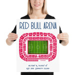 New York Red Bull Arena Soccer Stadium Poster - Stadium Prints