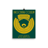 Oakland Athletics RingCentral Coliseum Football Stadium Poster Print - Stadium Prints