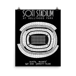 Los Angeles Rams SoFi Stadium at Hollywood Park Poster Print - Stadium Prints