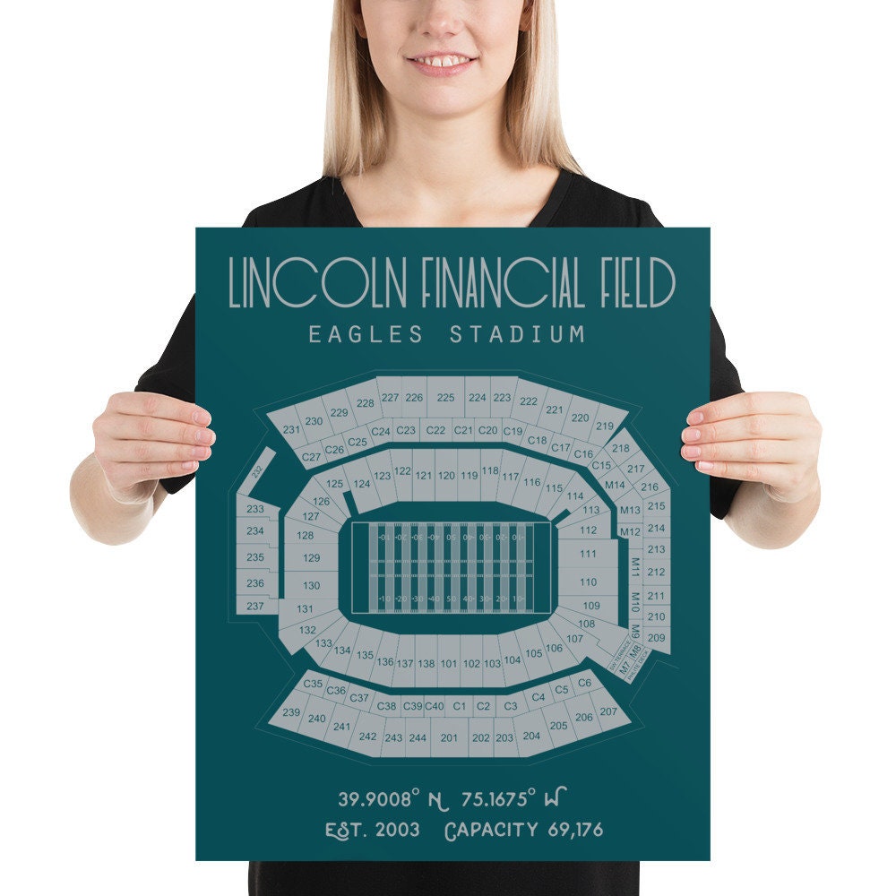 Philadelphia Eagles the Linc NFL Poster NFL Print American 