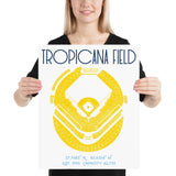 Tampa Bay Rays Tropicana Field Stadium Poster Print - Stadium Prints